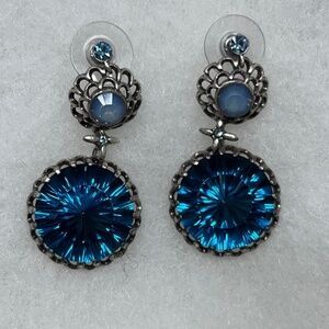 Givenchy Blue Drop Earrings